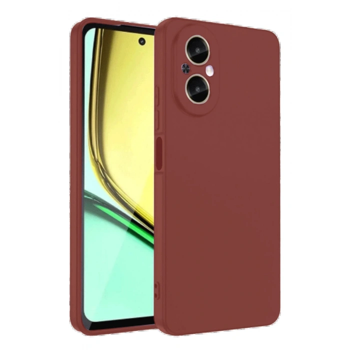 Realme 12 Lite Kılıf First Silikon - Bordo