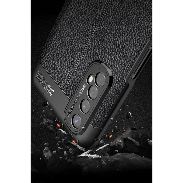 Realme 7 Kılıf Auto Focus Kapak - Siyah