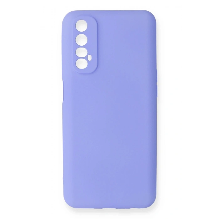 Realme 7 Kılıf First Silikon - Lila
