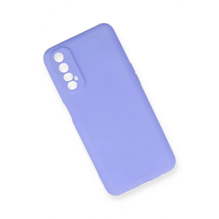 Realme 7 Kılıf First Silikon - Lila