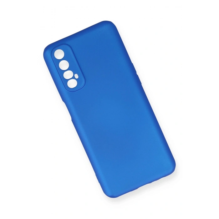 Realme 7 Kılıf First Silikon - Mavi