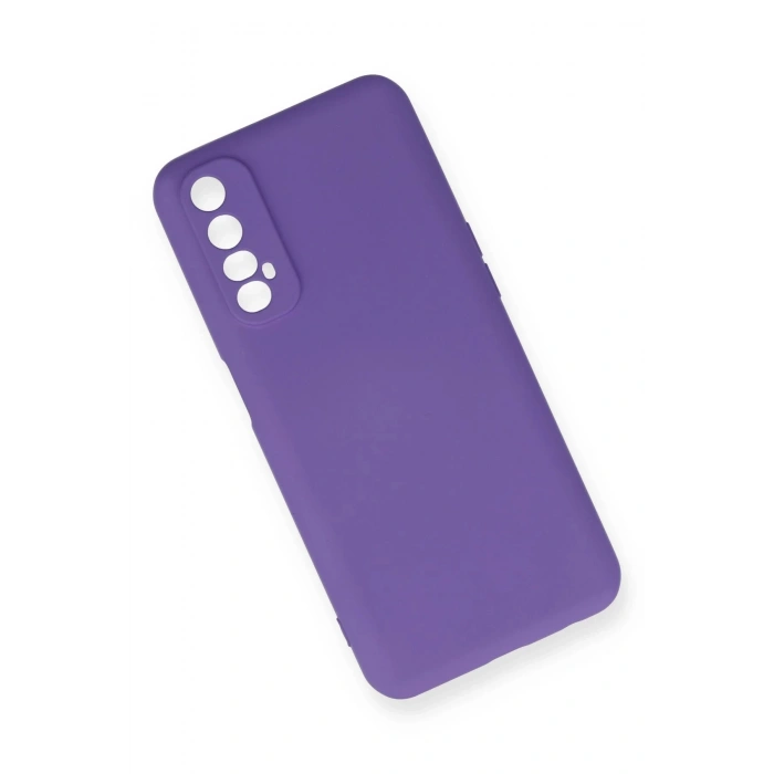 Realme 7 Kılıf Nano içi Kadife Silikon - Mor