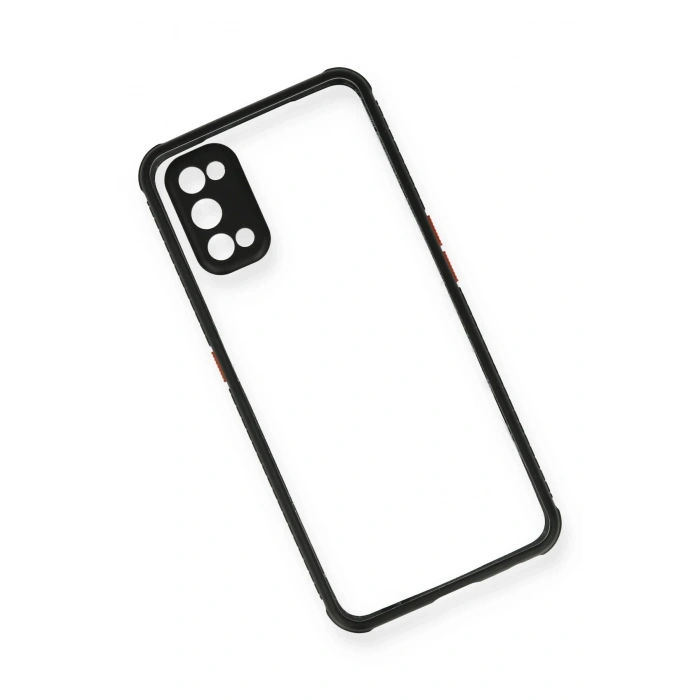 Realme 7 Pro Kılıf Miami Şeffaf Silikon - Siyah