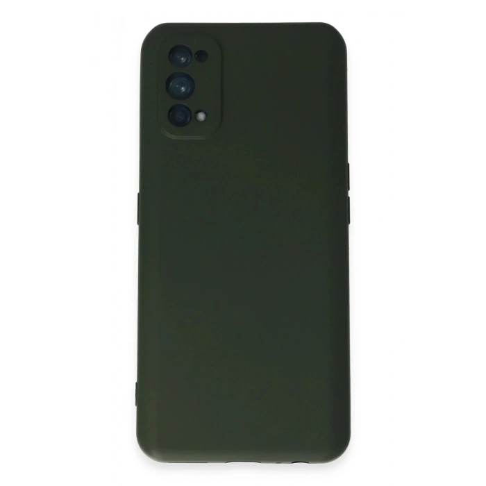 Realme 7 Pro Kılıf Nano içi Kadife Silikon - Koyu Yeşil