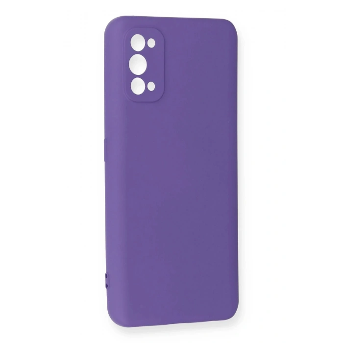 Realme 7 Pro Kılıf Nano içi Kadife Silikon - Mor