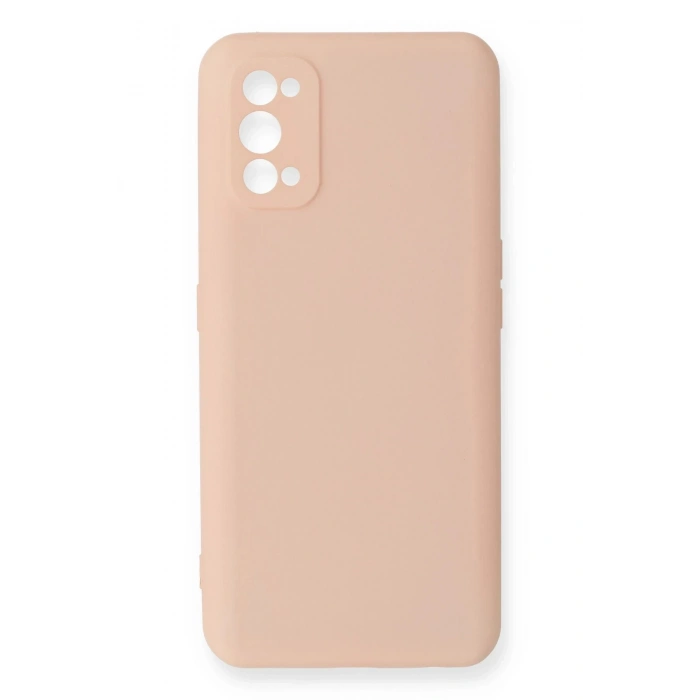 Realme 7 Pro Kılıf Nano içi Kadife Silikon - Pudra