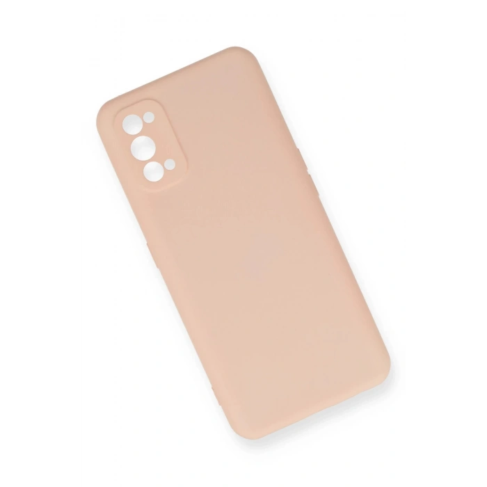 Realme 7 Pro Kılıf Nano içi Kadife Silikon - Pudra