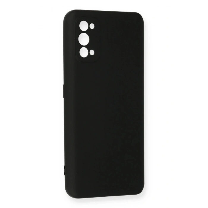 Realme 7 Pro Kılıf Nano içi Kadife Silikon - Siyah