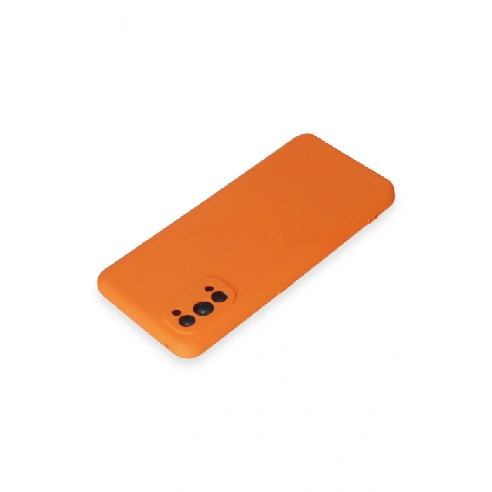 Realme 7 Pro Kılıf Nano içi Kadife Silikon - Turuncu