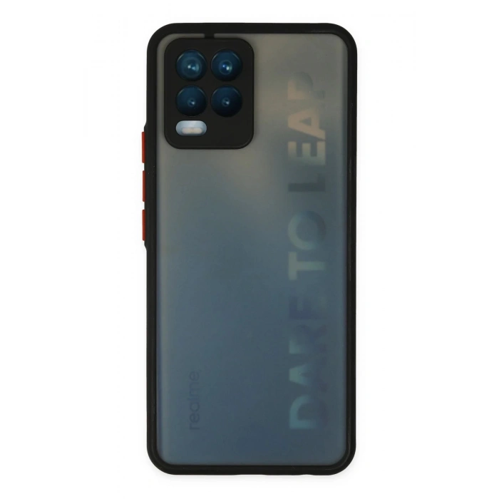 Realme 8 Kılıf Montreal Silikon Kapak - Siyah