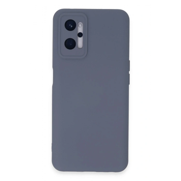 Realme 9i 4G Kılıf Nano içi Kadife Silikon - Gri
