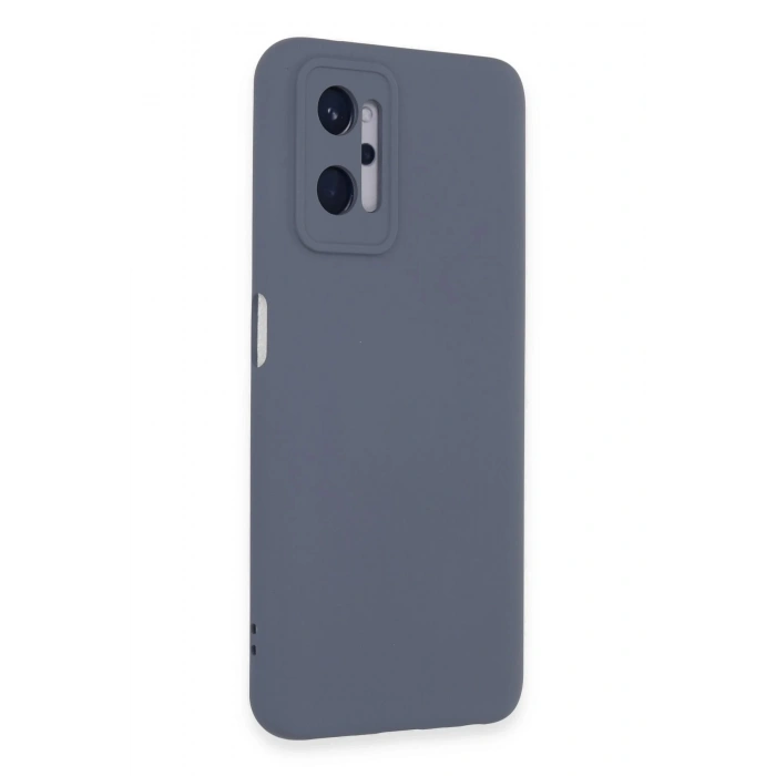 Realme 9i 4G Kılıf Nano içi Kadife Silikon - Gri