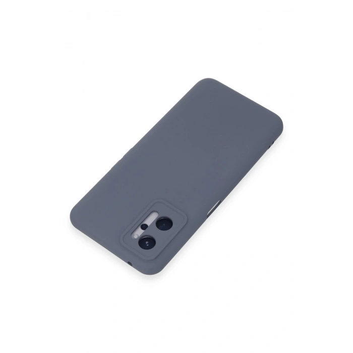 Realme 9i 4G Kılıf Nano içi Kadife Silikon - Gri