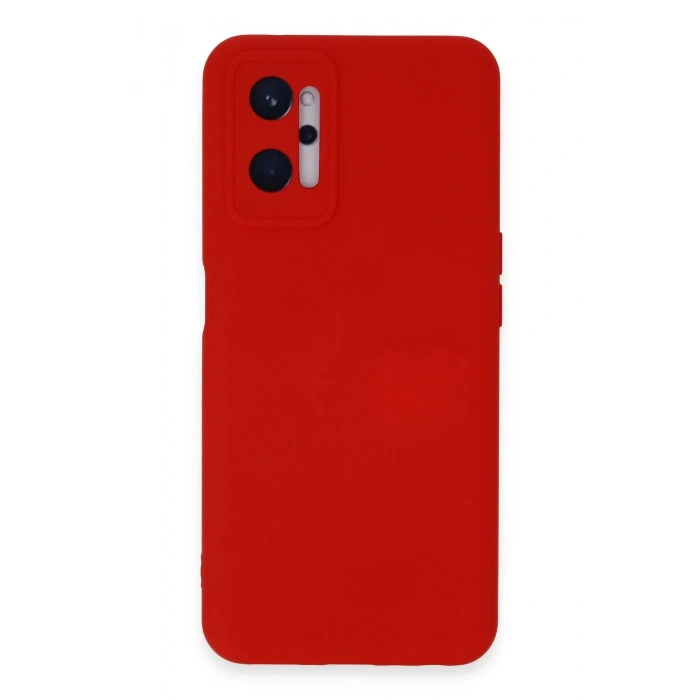 Realme 9i 4G Kılıf Nano içi Kadife Silikon - Kırmızı