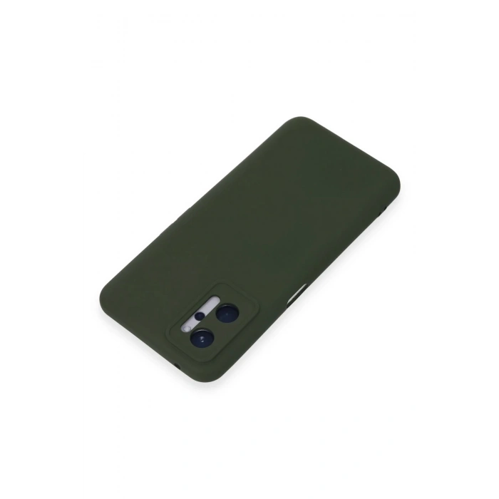 Realme 9i 4G Kılıf Nano içi Kadife Silikon - Koyu Yeşil