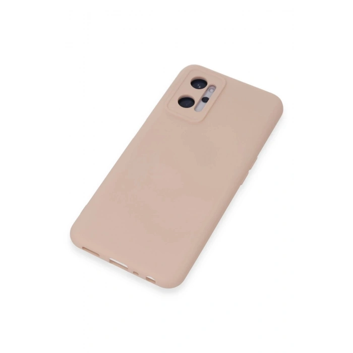 Realme 9i 4G Kılıf Nano içi Kadife Silikon - Pudra