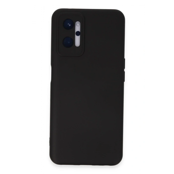 Realme 9i 4G Kılıf Nano içi Kadife Silikon - Siyah