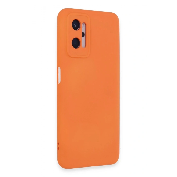 Realme 9i 4G Kılıf Nano içi Kadife Silikon - Turuncu