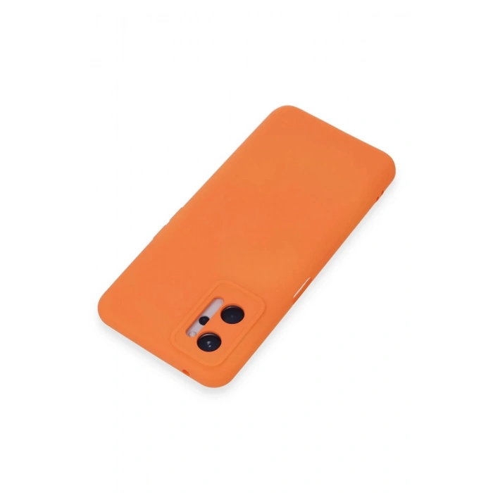 Realme 9i 4G Kılıf Nano içi Kadife Silikon - Turuncu