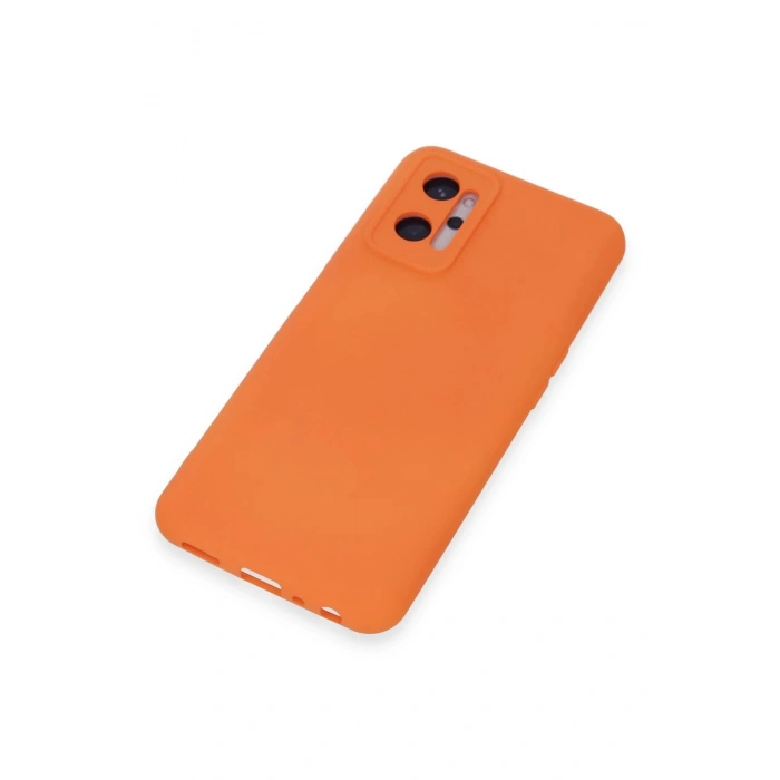 Realme 9i 4G Kılıf Nano içi Kadife Silikon - Turuncu