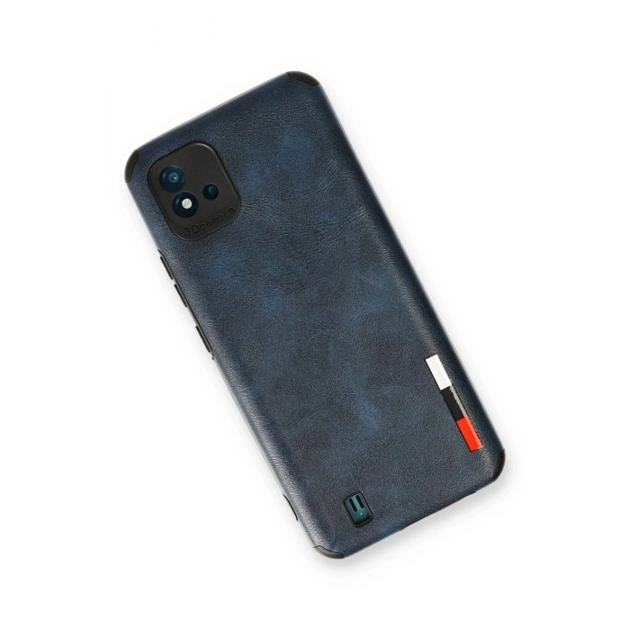 Realme C11 2021 Kılıf Loop Deri Silikon - Lacivert