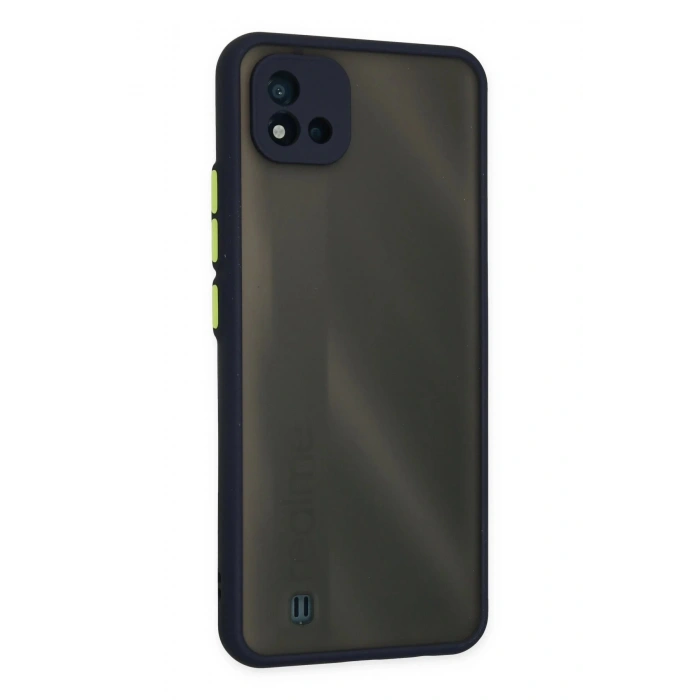 Realme C11 2021 Kılıf Montreal Silikon Kapak - Lacivert