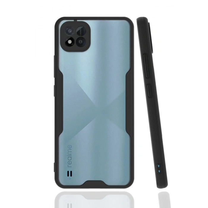 Realme C11 2021 Kılıf Platin Silikon - Siyah