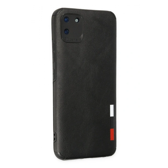 Realme C11 Kılıf Loop Deri Silikon - Siyah