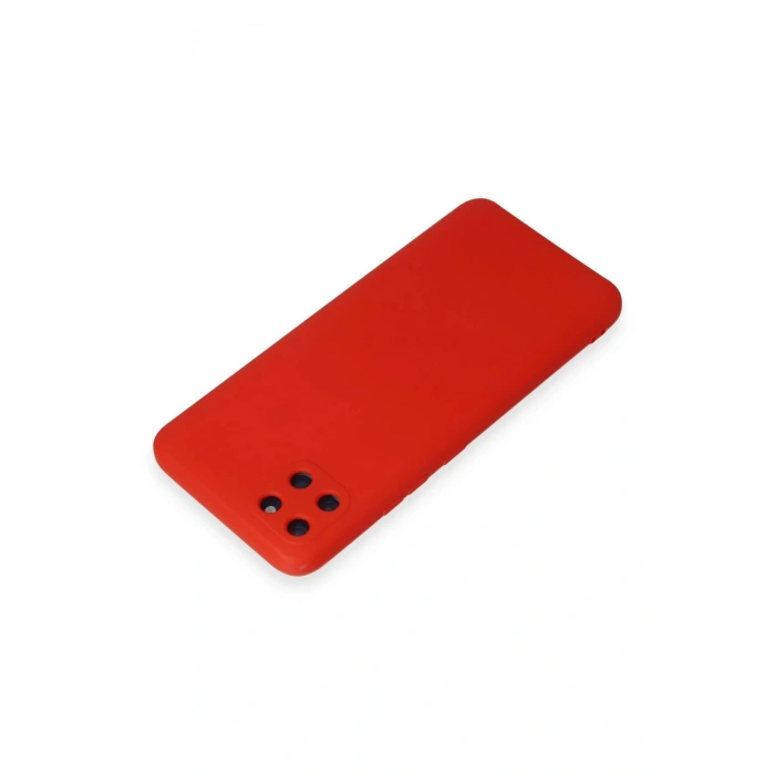 Realme C11 Kılıf Nano içi Kadife Silikon - Kırmızı