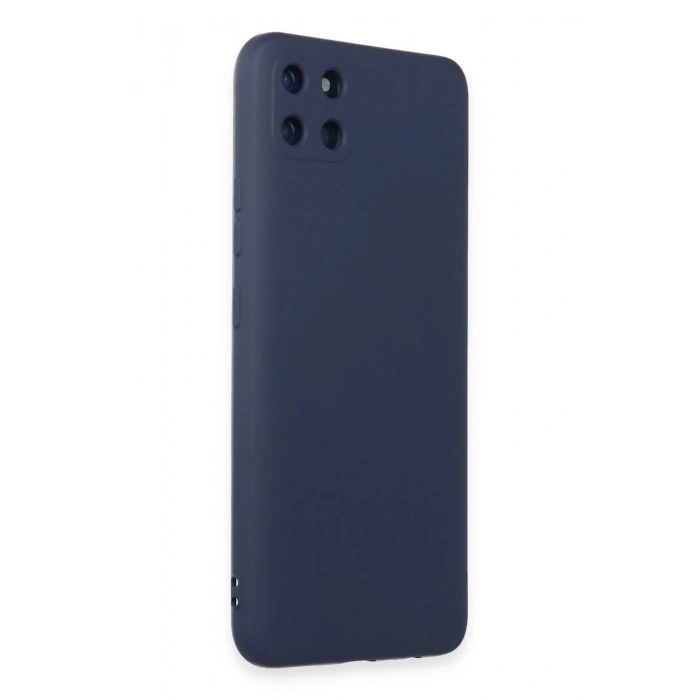 Realme C11 Kılıf Nano içi Kadife Silikon - Lacivert