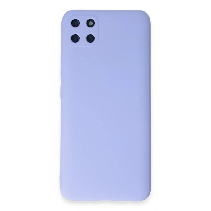 Realme C11 Kılıf Nano içi Kadife Silikon - Lila