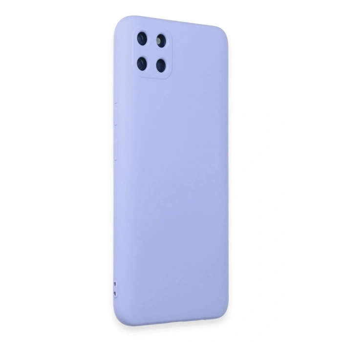 Realme C11 Kılıf Nano içi Kadife Silikon - Lila