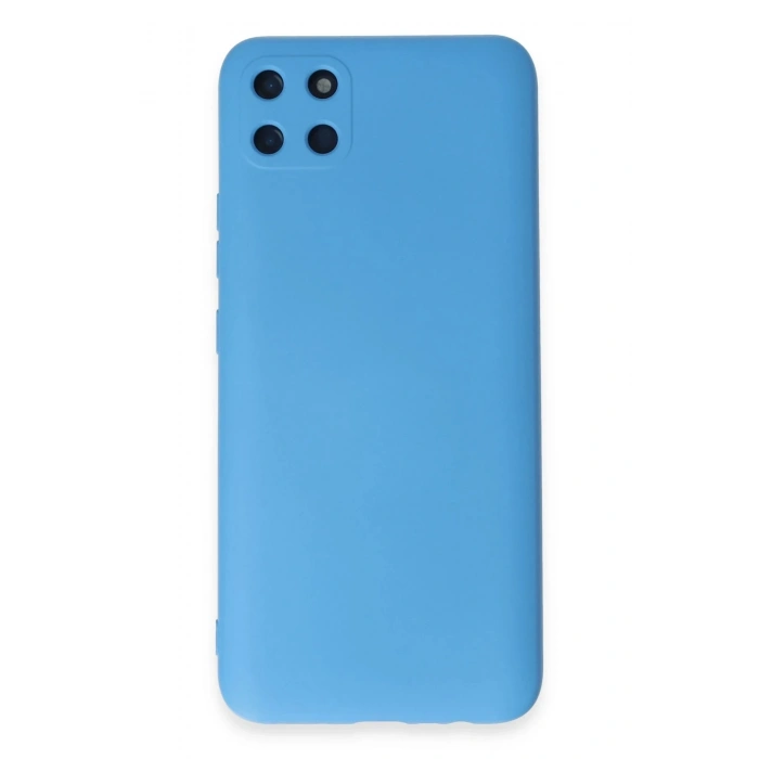Realme C11 Kılıf Nano içi Kadife Silikon - Mavi