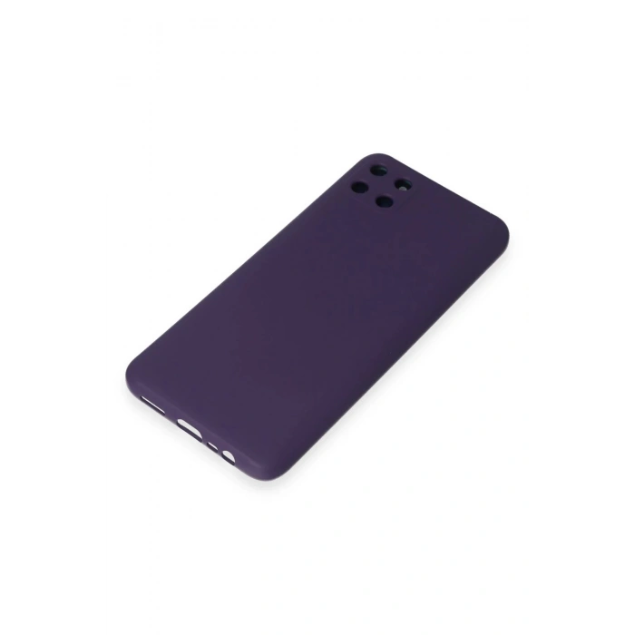 Realme C11 Kılıf Nano içi Kadife Silikon - Mor