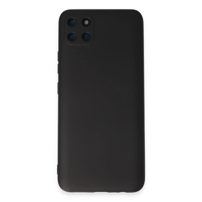 Realme C11 Kılıf Nano içi Kadife Silikon - Siyah