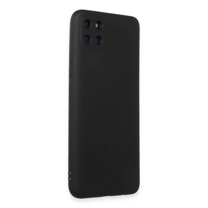 Realme C11 Kılıf Nano içi Kadife Silikon - Siyah