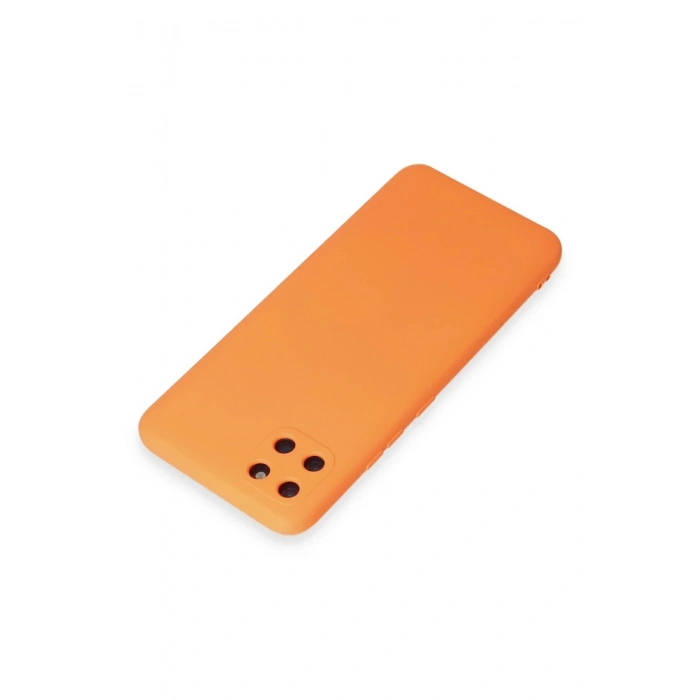 Realme C11 Kılıf Nano içi Kadife Silikon - Turuncu
