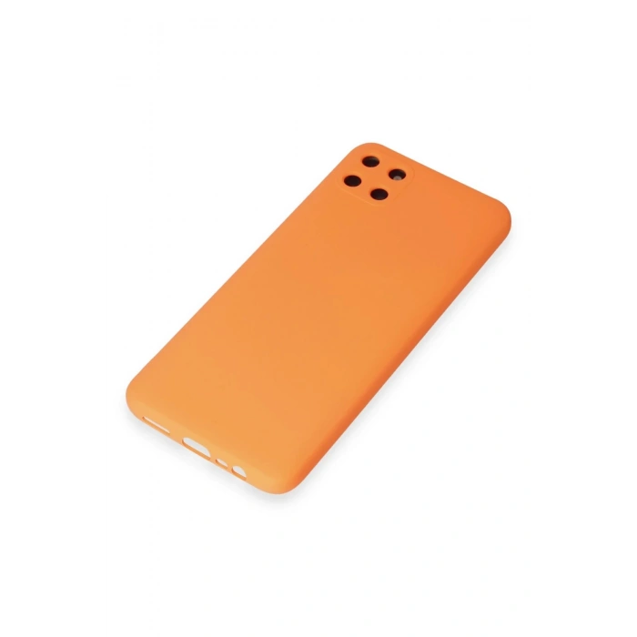 Realme C11 Kılıf Nano içi Kadife Silikon - Turuncu