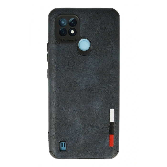 Realme C21 Kılıf Loop Deri Silikon - Lacivert