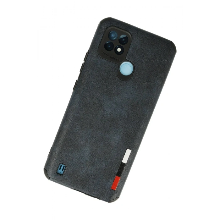 Realme C21 Kılıf Loop Deri Silikon - Lacivert