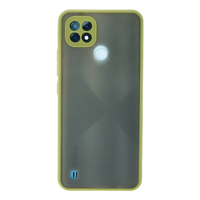 Realme C21 Kılıf Montreal Silikon Kapak - Açık Yeşil