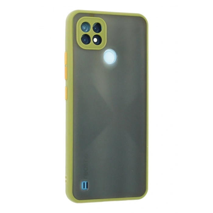 Realme C21 Kılıf Montreal Silikon Kapak - Açık Yeşil
