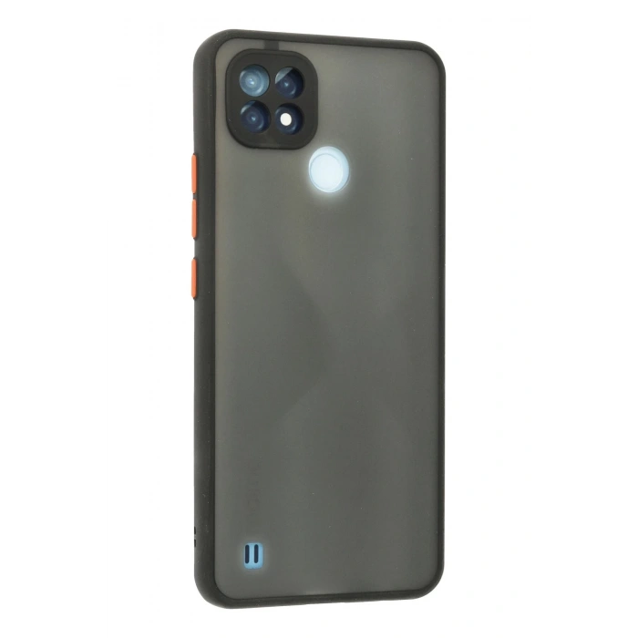 Realme C21 Kılıf Montreal Silikon Kapak - Siyah