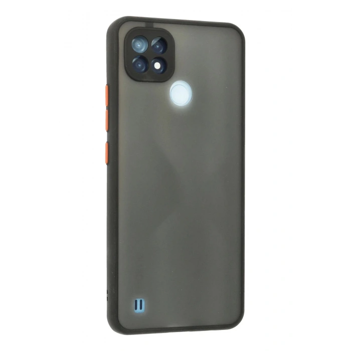 Realme C21 Kılıf Montreal Silikon Kapak - Siyah