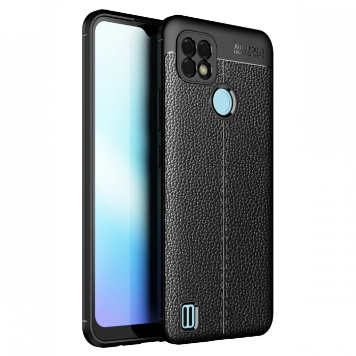 Realme C25 Kılıf Auto Focus Kapak - Siyah