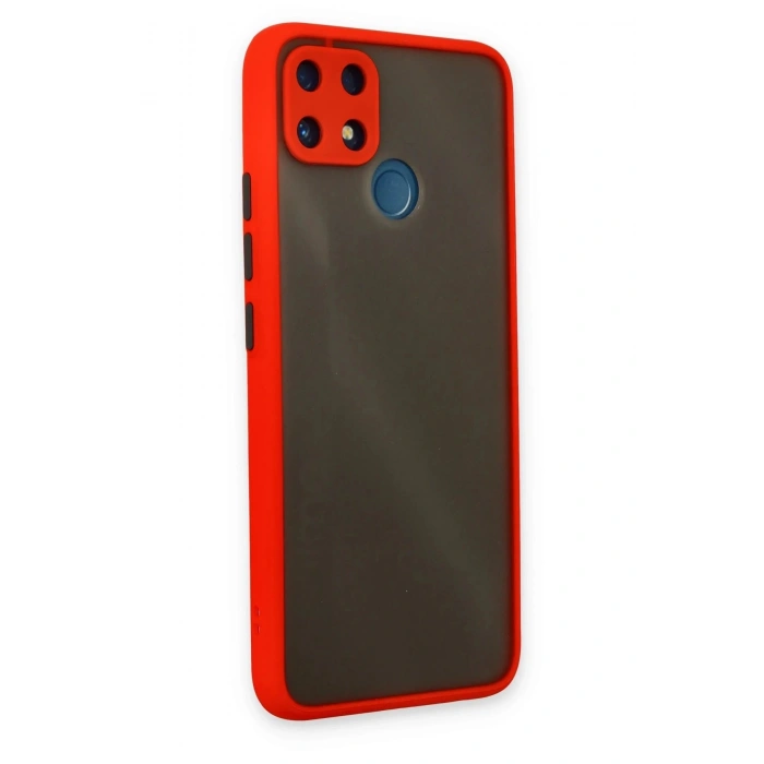 Realme C25 Kılıf Montreal Silikon Kapak - Kırmızı