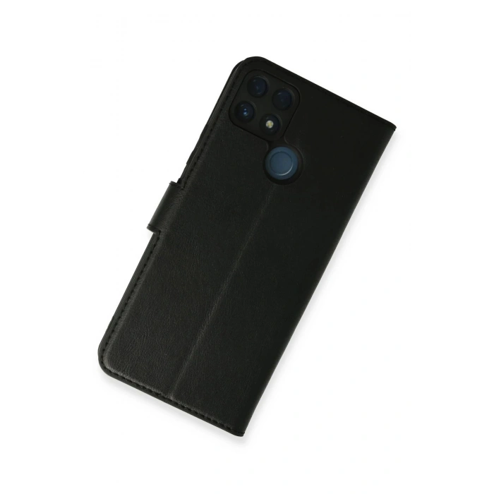 Realme C25 Kılıf Trend S Plus Kapaklı Kılıf - Siyah