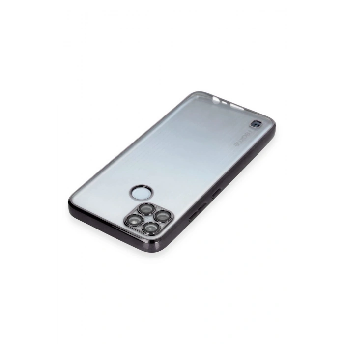 Realme C25Y Kılıf Razer Lensli Silikon - Siyah