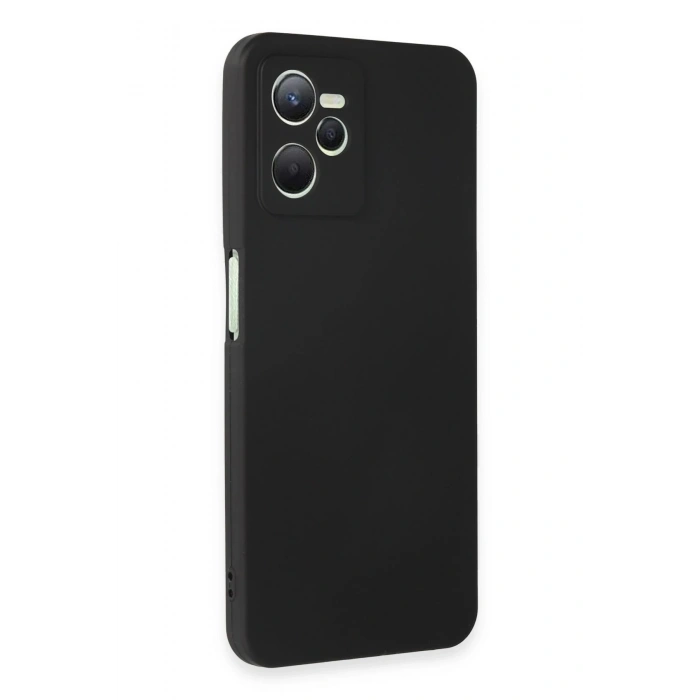 Realme C35 Kılıf First Silikon - Siyah