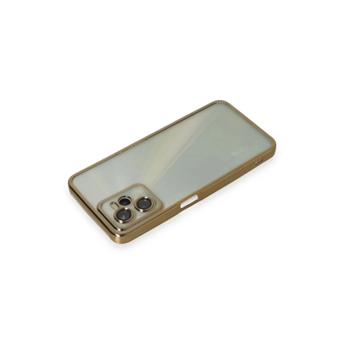 Realme C35 Kılıf Lensli Silikon - Gold